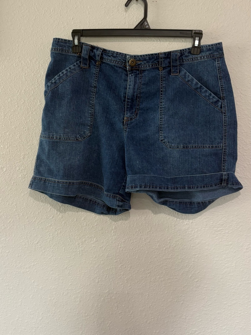 Faded Glory Women's Dark Blue Denim Shorts